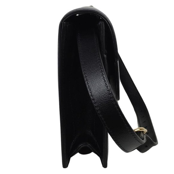 Gucci Women's GG Interlocking Flap Crossbody Bag Black DM1 - Picture 6 of 16